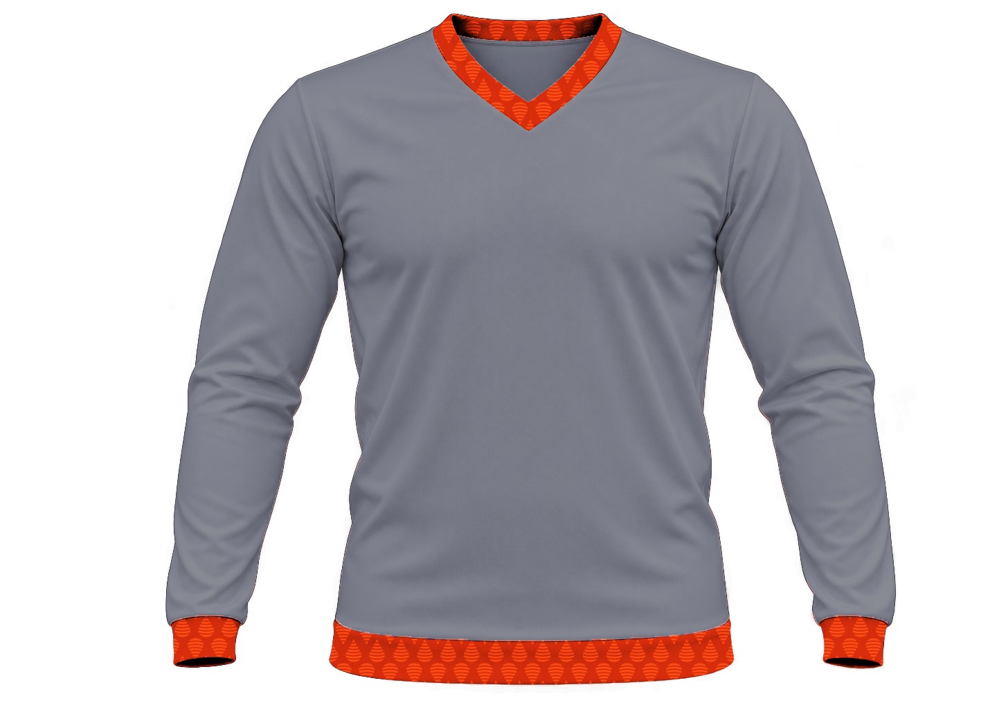 19Ten Ladies V-Neck T-shirt, Fitted Long Sleeve, Birdseye - Image 8