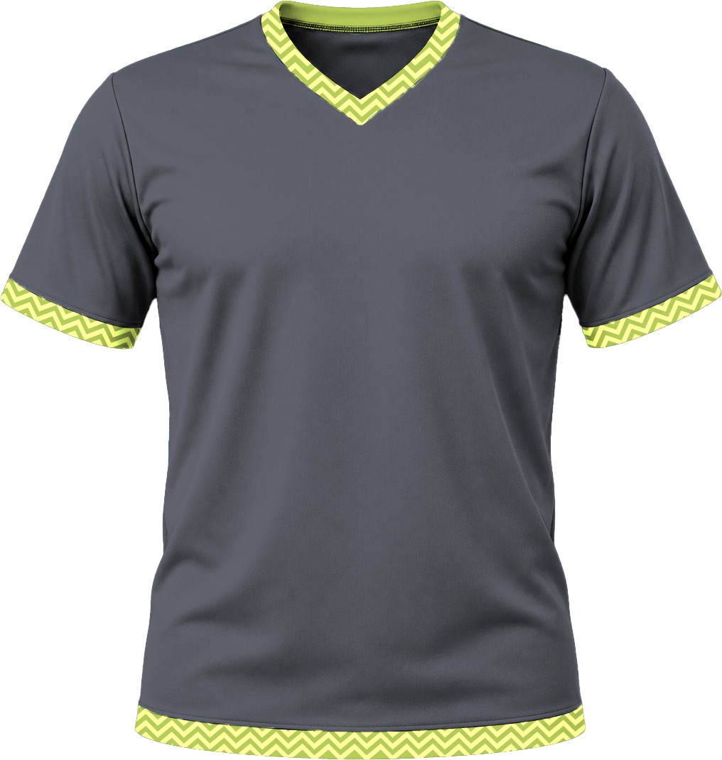 19Ten Ladies V-Neck T-shirt, Fitted Short Sleeve, Reverse Birdseye - Image 2