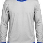 19Ten Unisex Crew Neck T-shirt, Fitted Long Sleeve, Birdseye