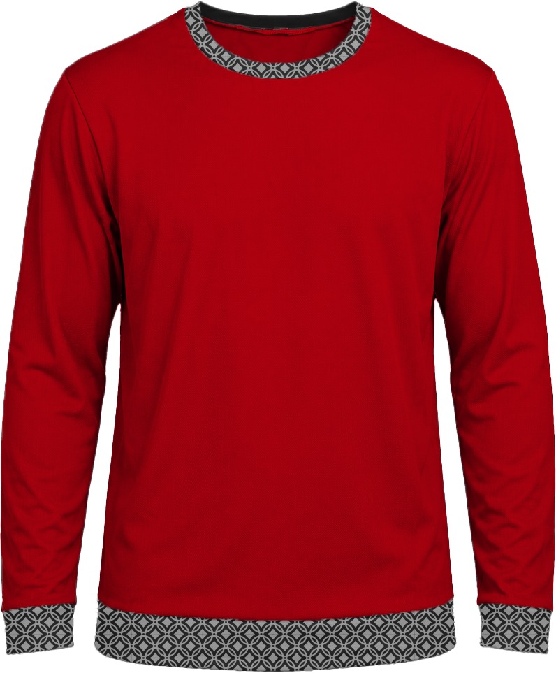 19Ten Unisex Crew Neck T-shirt, Fitted Long Sleeve, Birdseye - Image 14