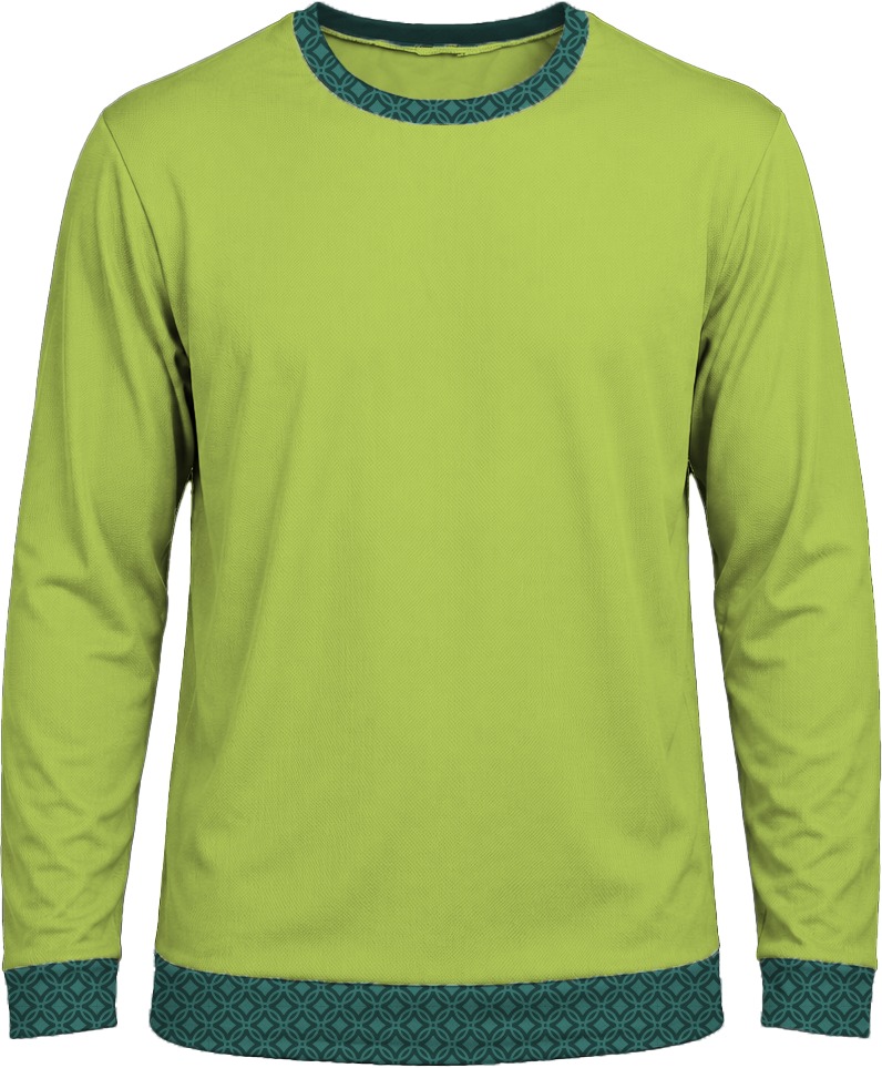 19Ten Unisex Crew Neck T-shirt, Fitted Long Sleeve, Birdseye - Image 7