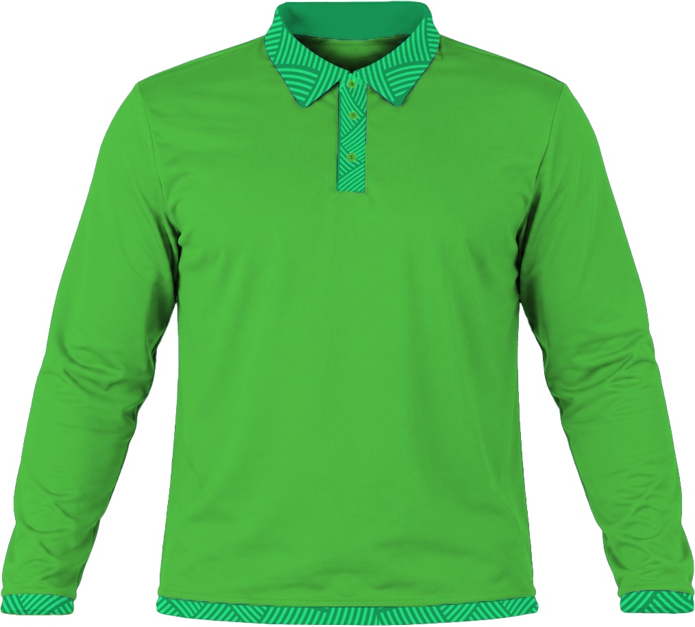 19Ten Unisex Golf Shirt, Fitted Long Sleeve, Birdseye - Image 3