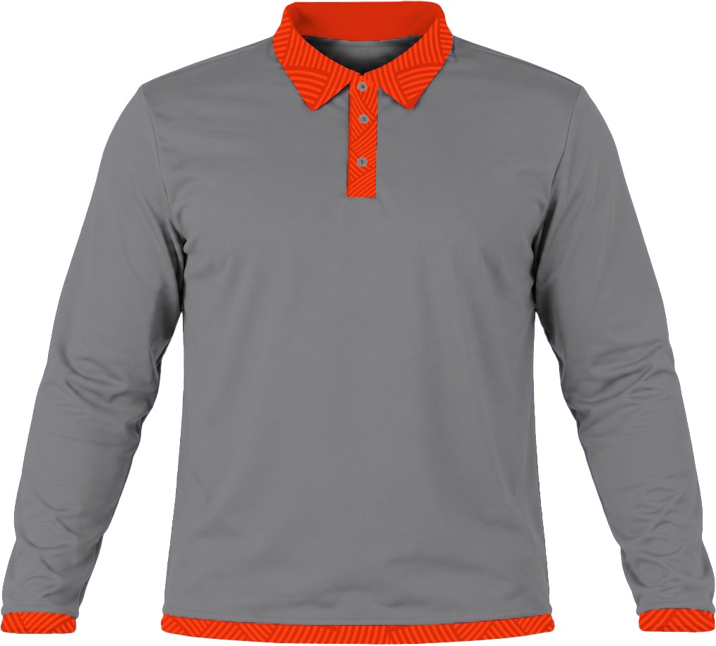 19Ten Unisex Golf Shirt, Fitted Long Sleeve, Birdseye - Image 4