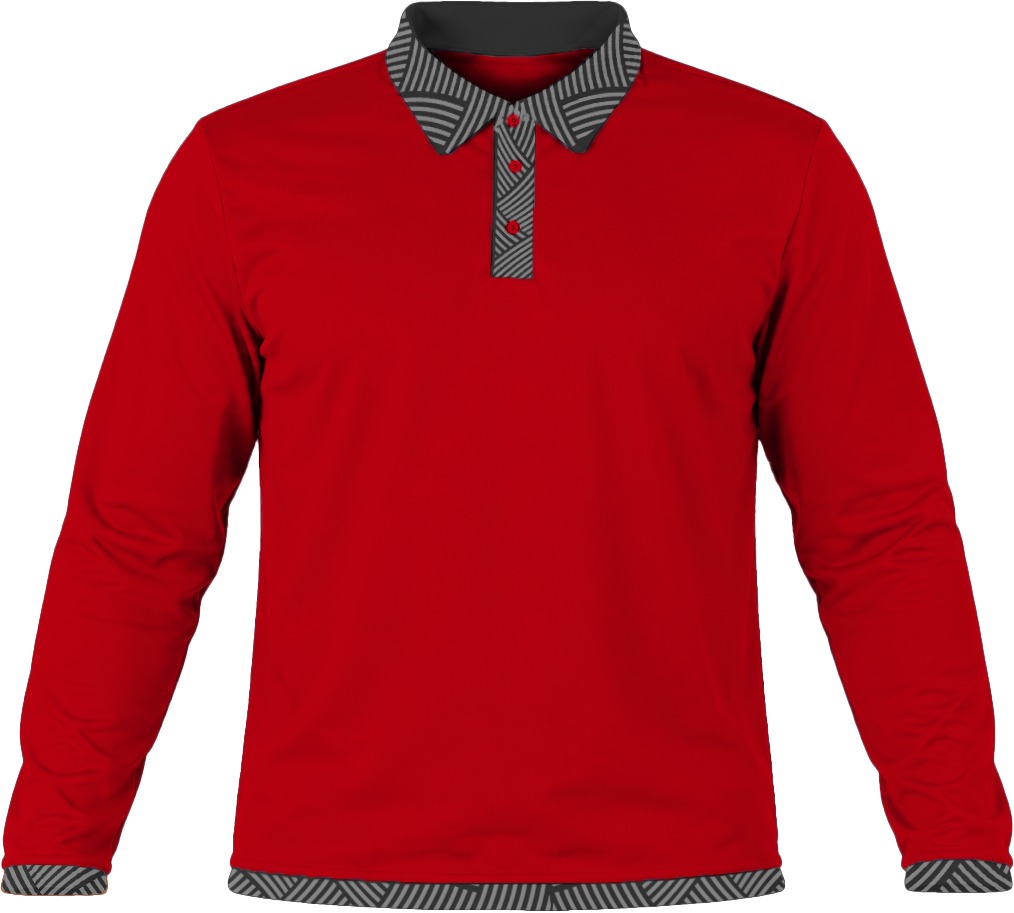 19Ten Unisex Golf Shirt, Fitted Long Sleeve, Reverse Birdseye - Image 16