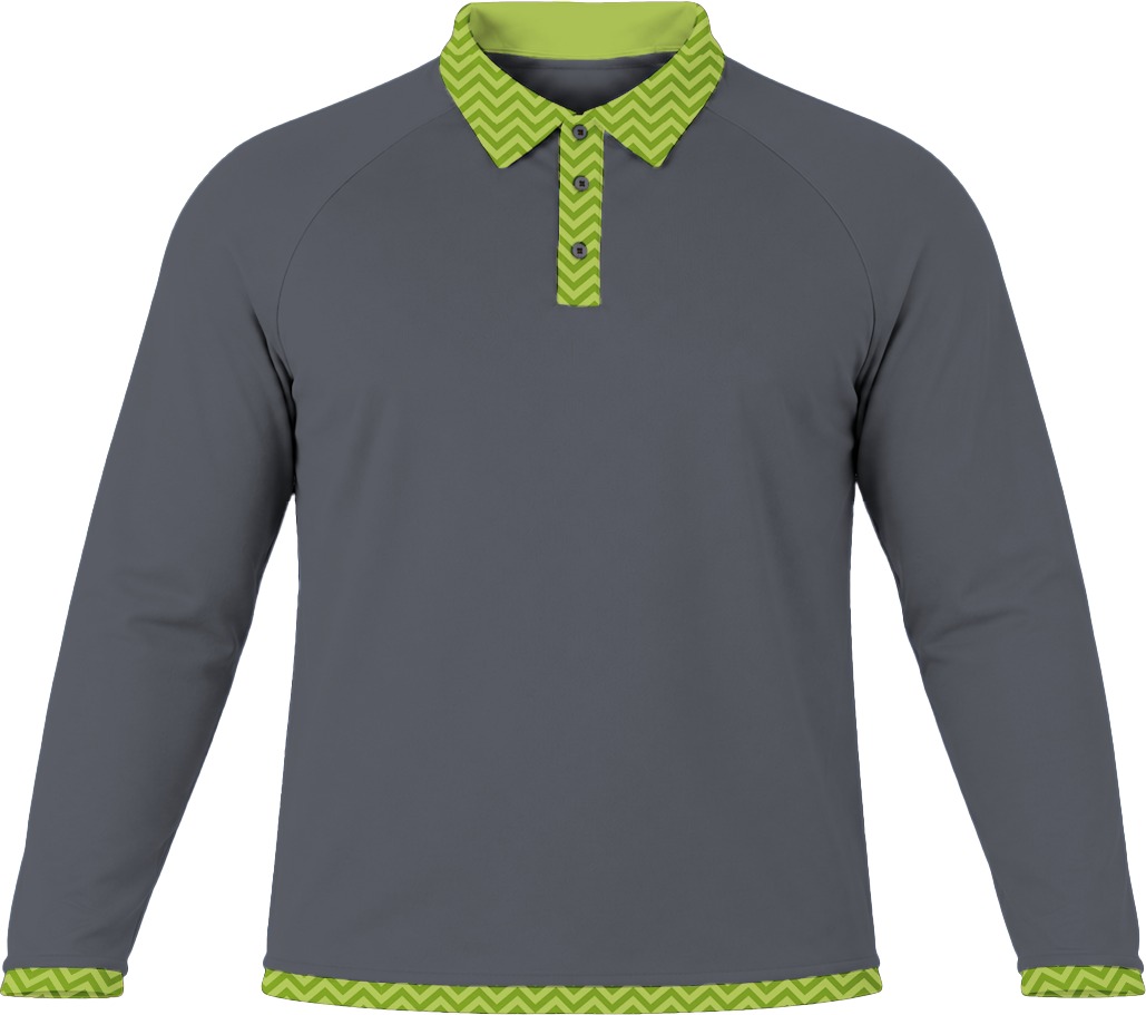 19Ten Unisex Golf Shirt, Raglan Long Sleeve, Birdseye - Image 10