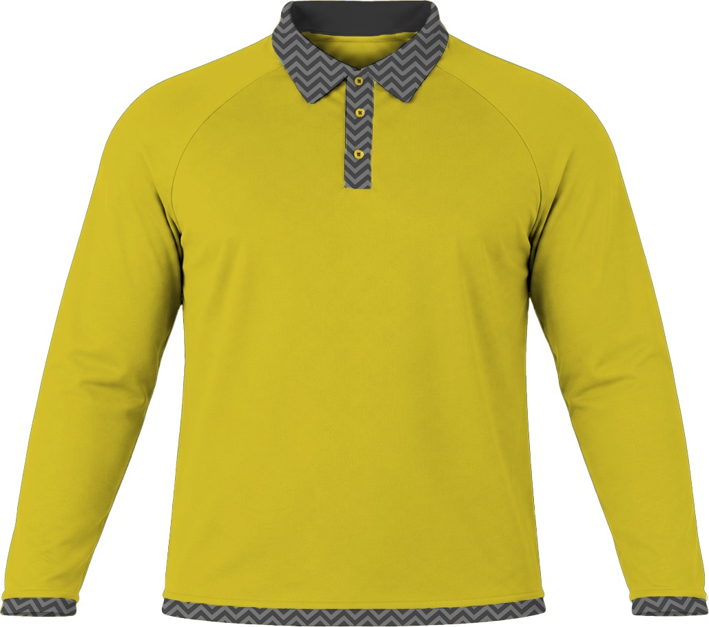 19Ten Unisex Golf Shirt, Raglan Long Sleeve, Birdseye - Image 18