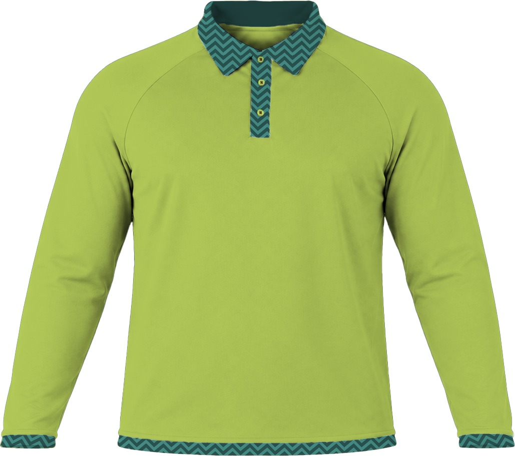 19Ten Unisex Golf Shirt, Raglan Long Sleeve, Birdseye - Image 5