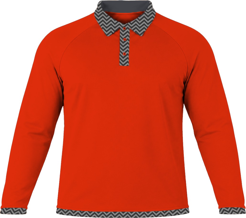 19Ten Unisex Golf Shirt, Raglan Long Sleeve, Birdseye - Image 6