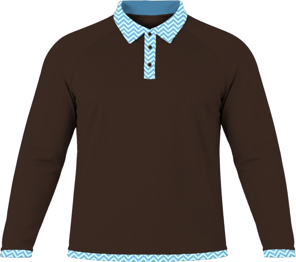 19Ten Unisex Golf Shirt, Raglan Long Sleeve, Birdseye - Image 9