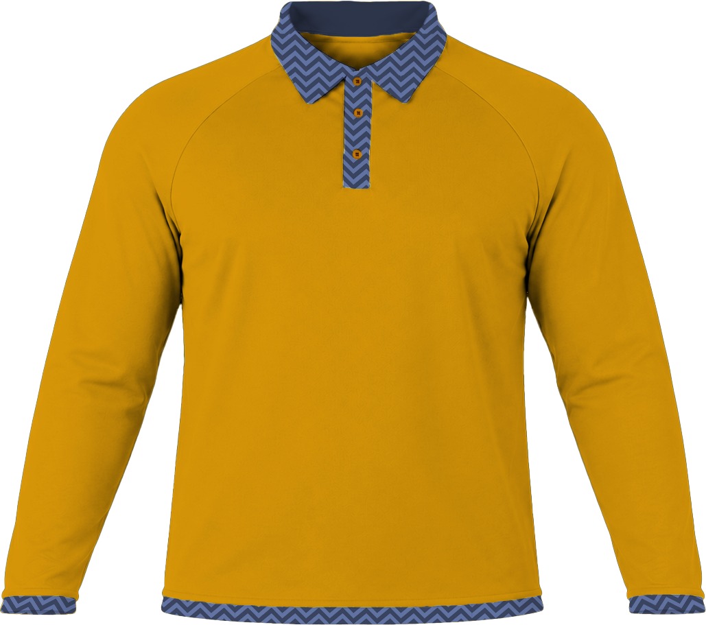 19Ten Unisex Golf Shirt, Raglan Long Sleeve, Reverse Birdseye - Image 3