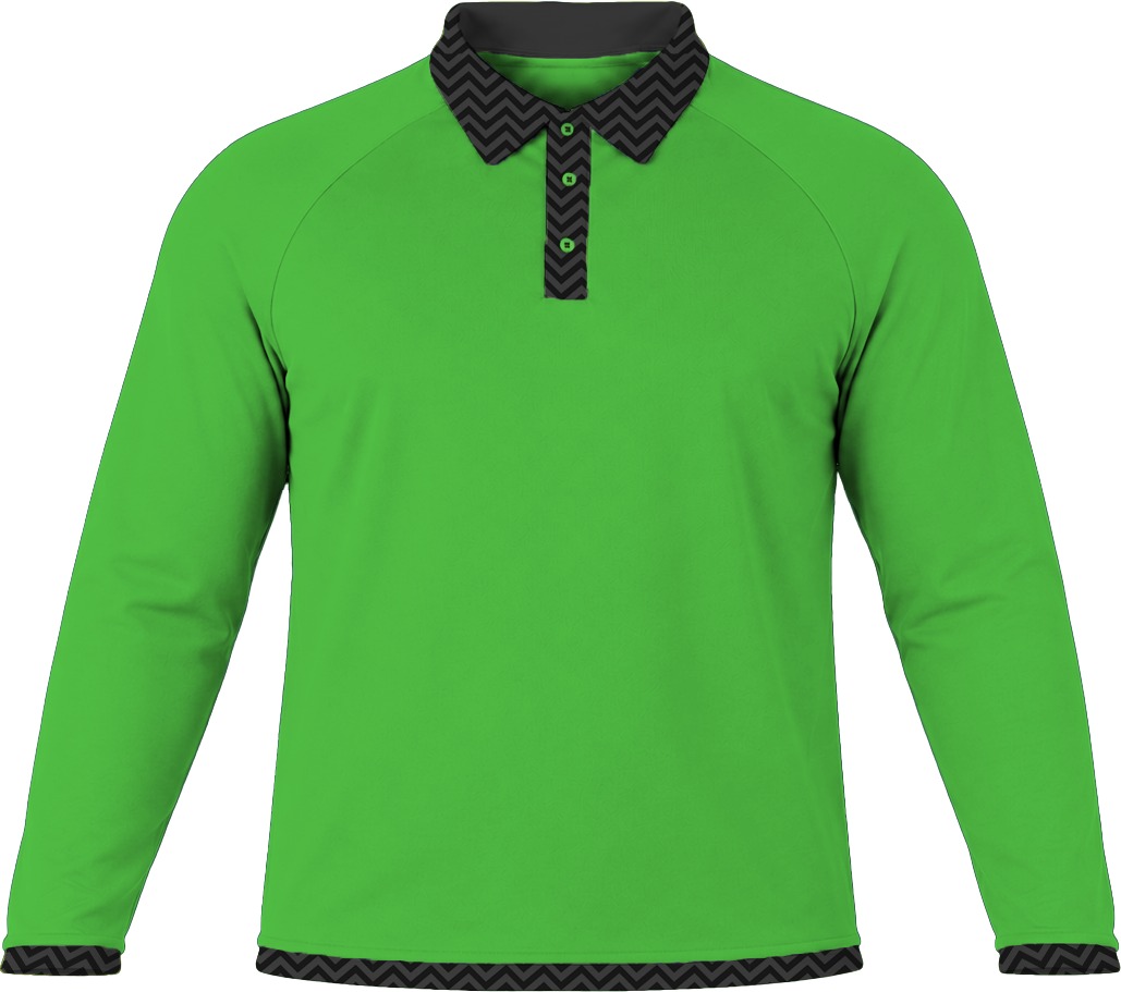 19Ten Unisex Golf Shirt, Raglan Long Sleeve, Reverse Birdseye - Image 8