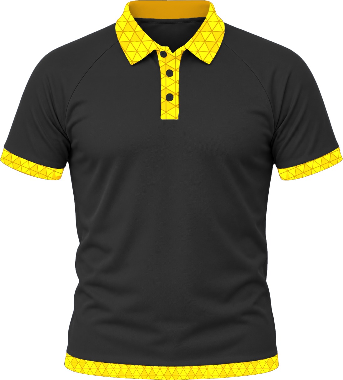 19Ten Unisex Golf Shirt, Raglan Short Sleeve, Birdseye - Image 3