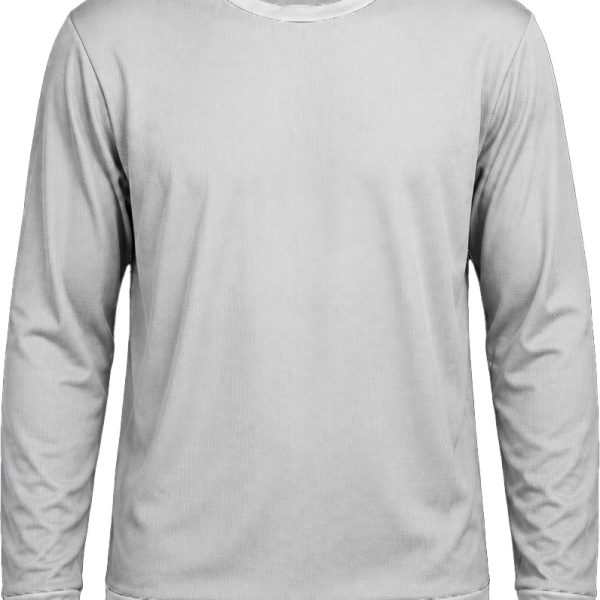 +27 Kiddies Crew Neck T-shirt, Fitted Long Sleeve, Birdseye
