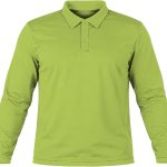 +27 Kiddies Golf Shirt, Fitted Long Sleeve, Birdseye