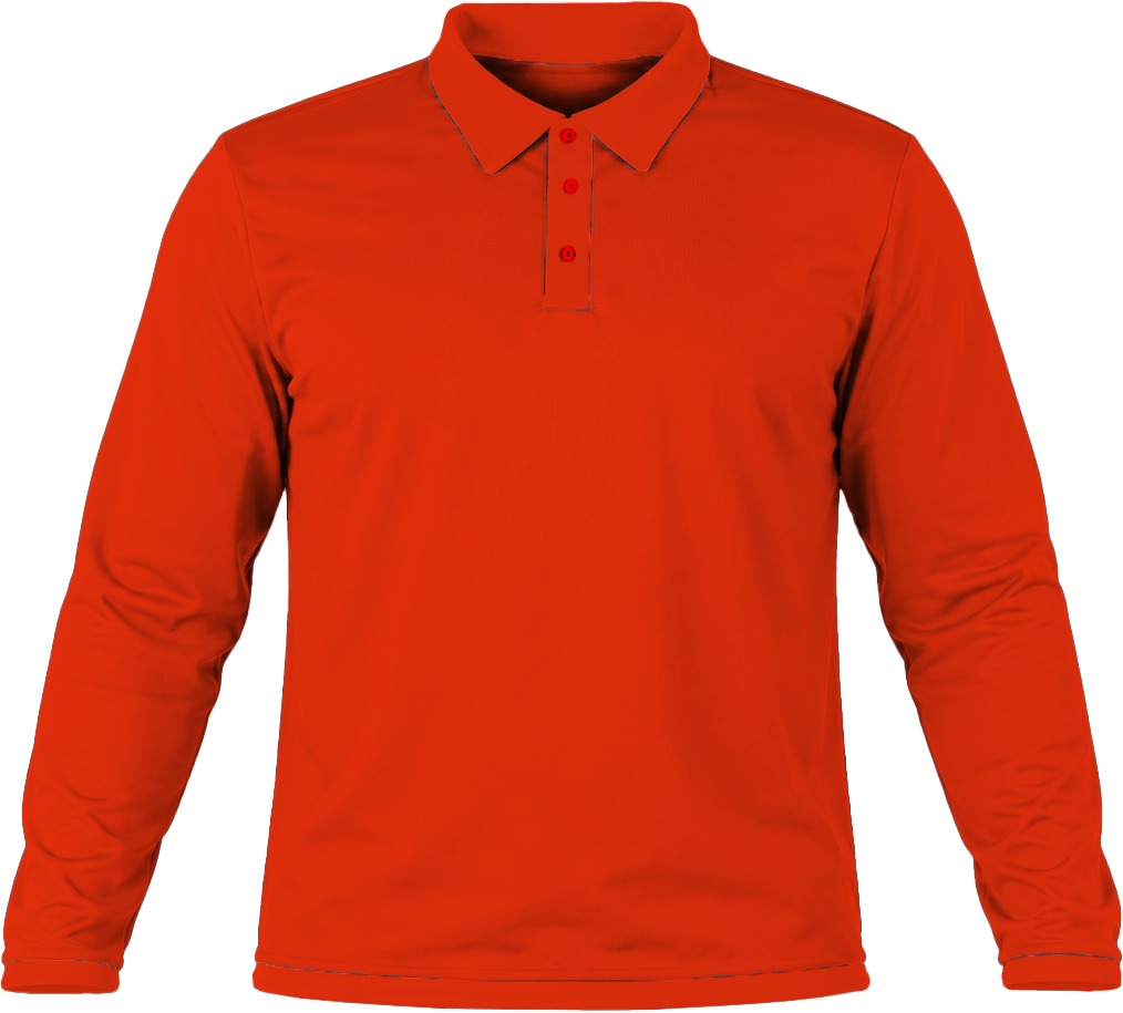 +27 Kiddies Golf Shirt, Fitted Long Sleeve, Birdseye - Image 10