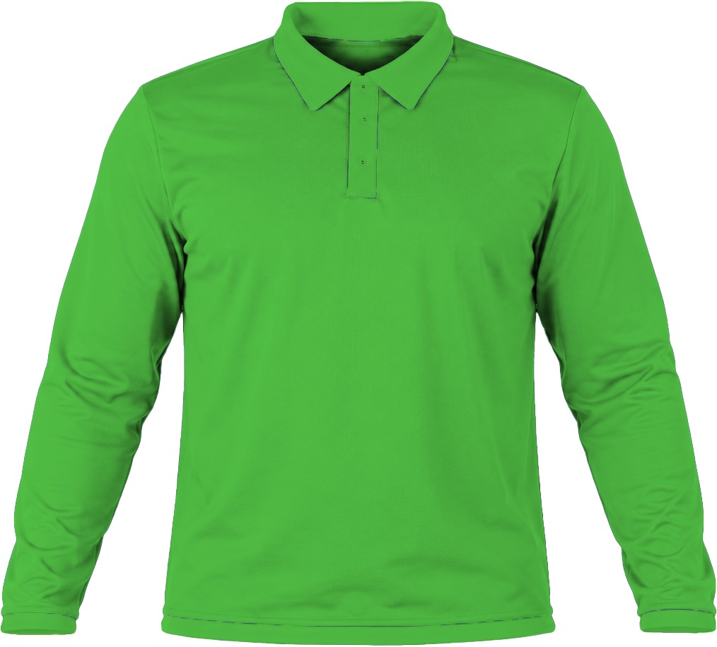 +27 Kiddies Golf Shirt, Fitted Long Sleeve, Birdseye - Image 12
