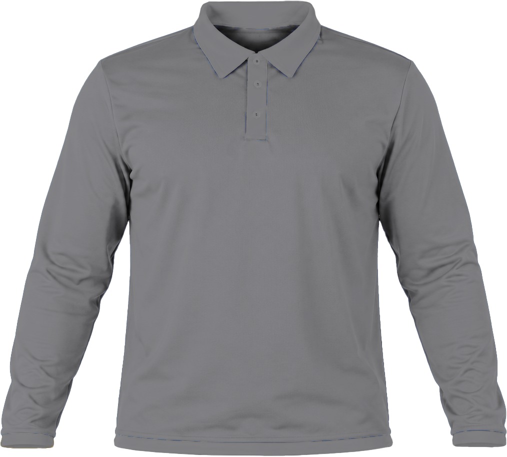 +27 Kiddies Golf Shirt, Fitted Long Sleeve, Birdseye - Image 14