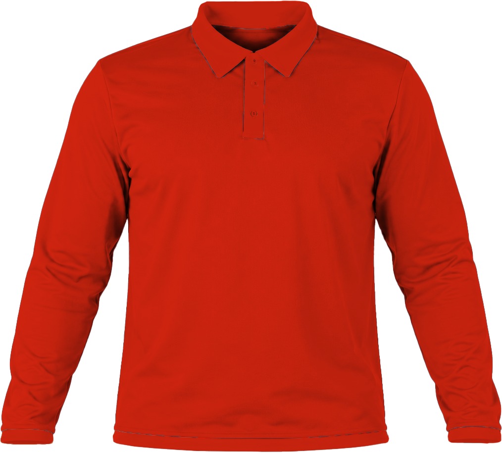 +27 Kiddies Golf Shirt, Fitted Long Sleeve, Birdseye - Image 15
