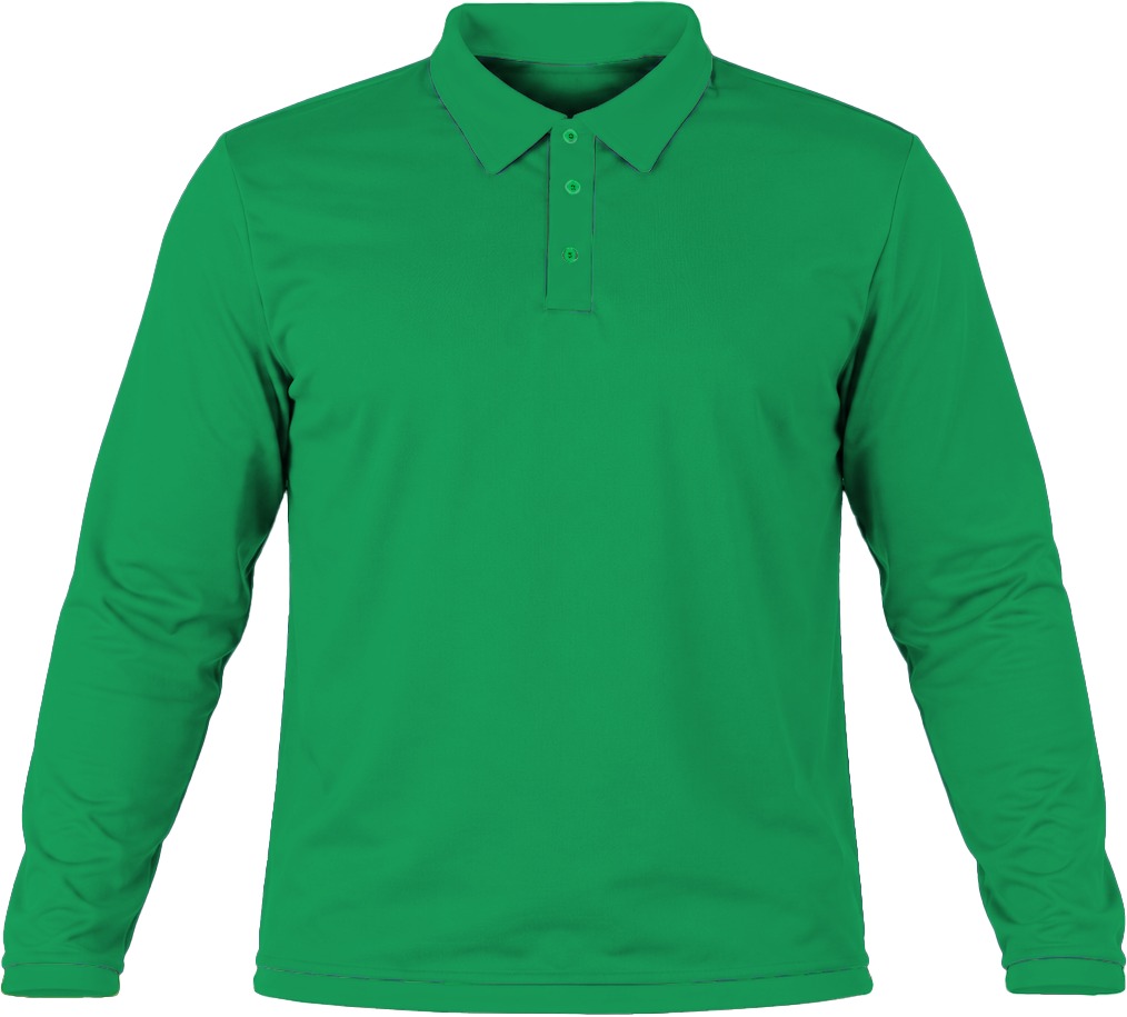 +27 Kiddies Golf Shirt, Fitted Long Sleeve, Birdseye - Image 16