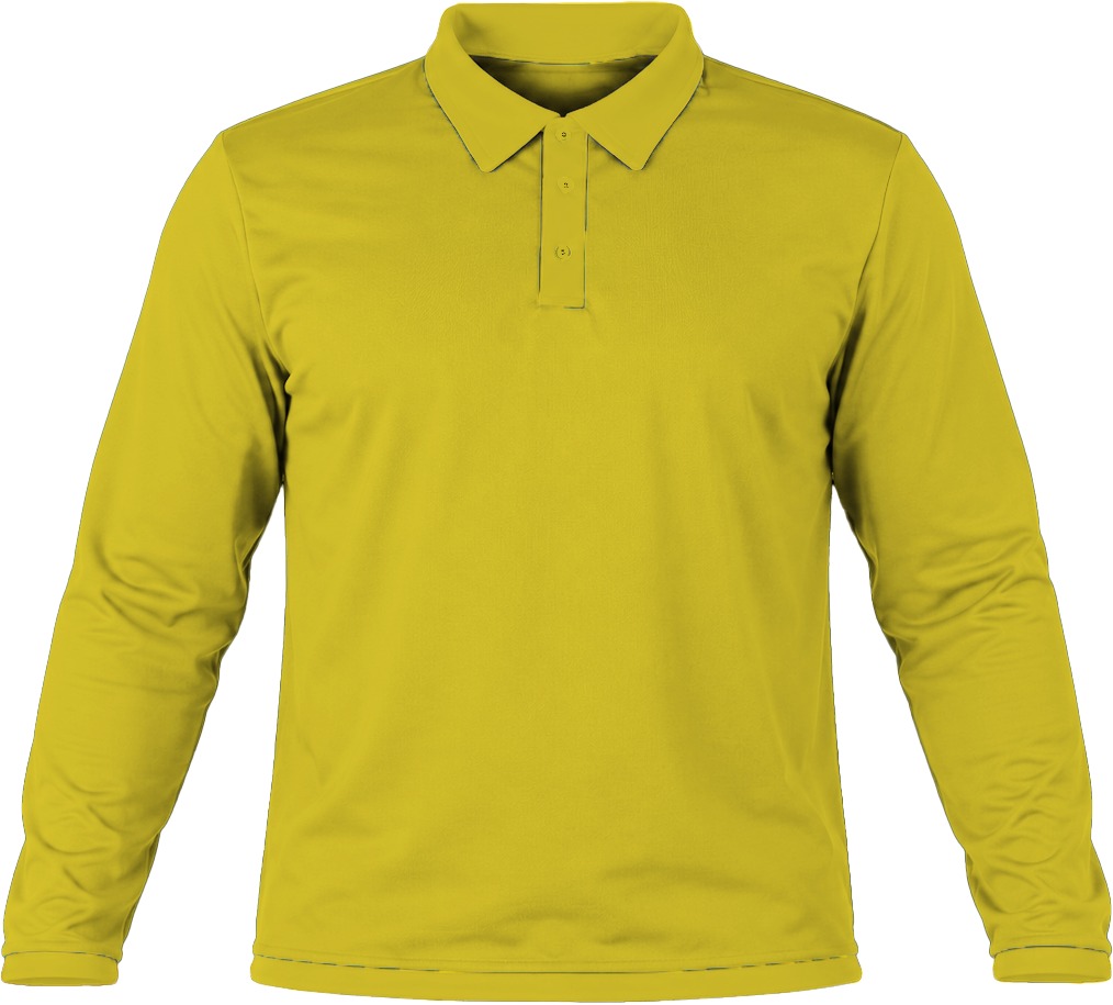 +27 Kiddies Golf Shirt, Fitted Long Sleeve, Birdseye - Image 2