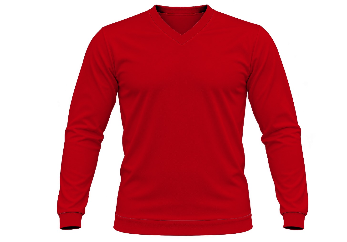 +27 Kiddies V-Neck T-shirt, Fitted Long Sleeve, Birdseye - Image 4