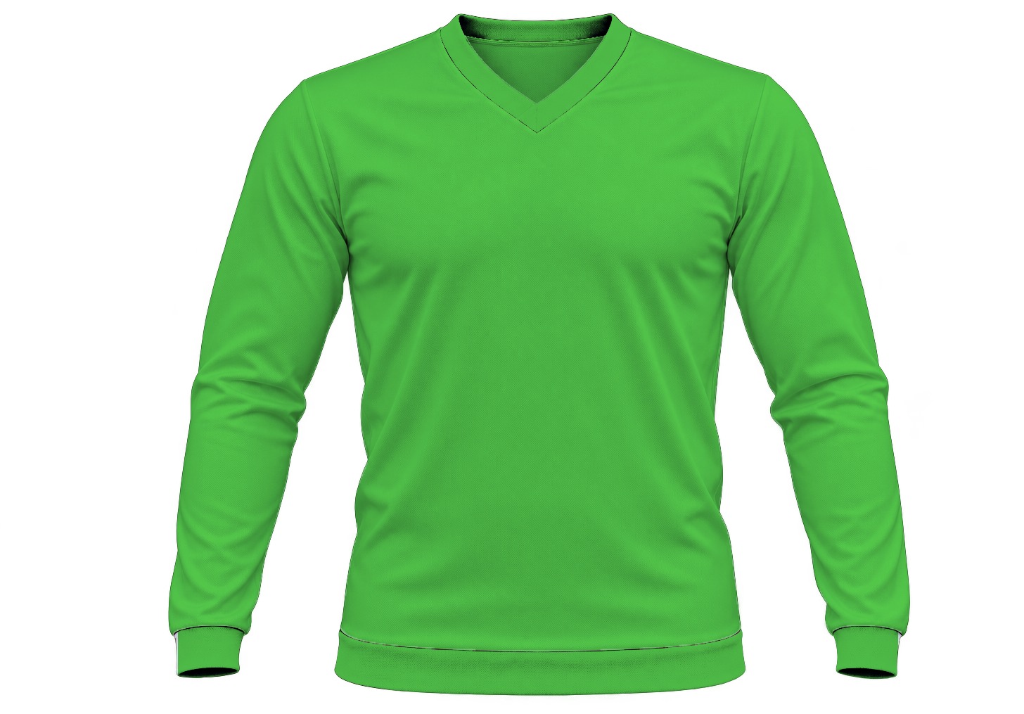 +27 Kiddies V-Neck T-shirt, Fitted Long Sleeve, Birdseye - Image 7