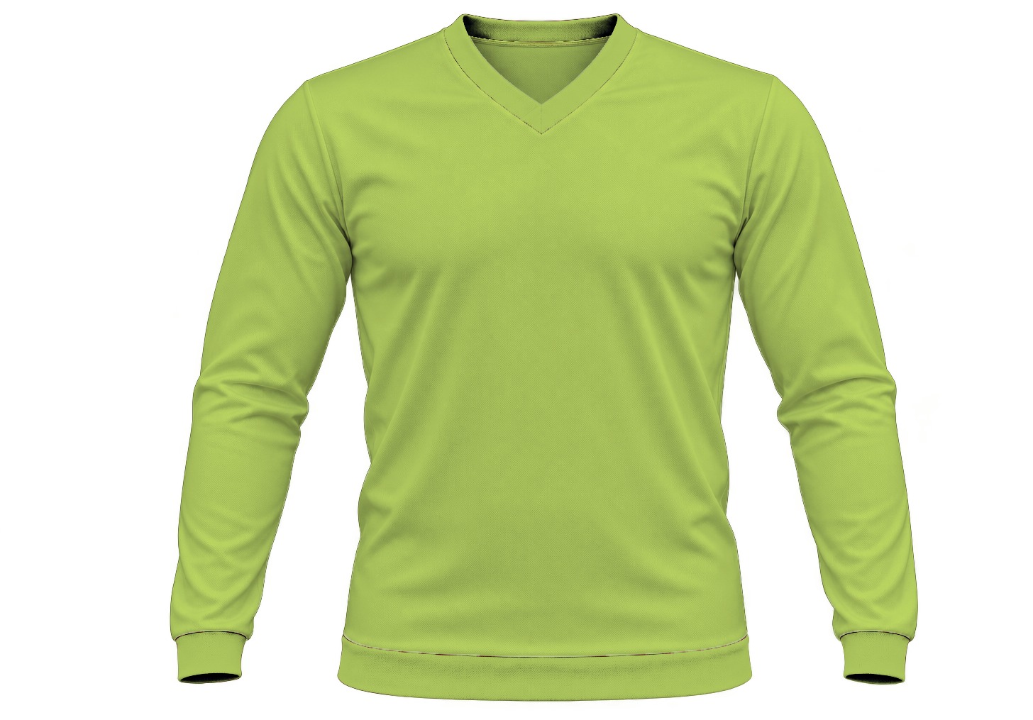 +27 Kiddies V-Neck T-shirt, Fitted Long Sleeve, Birdseye - Image 8