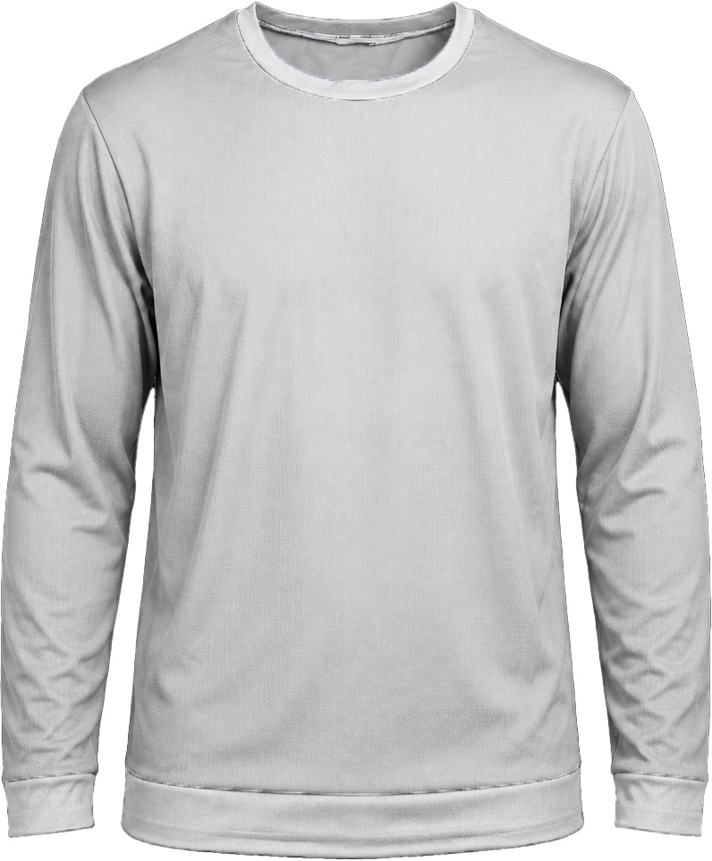 +27 Ladies Crew Neck T-shirt, Fitted Long Sleeve, Birdseye - Image 3