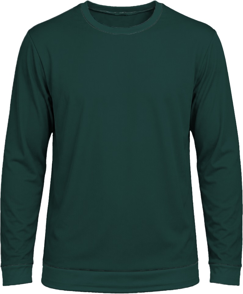 +27 Ladies Crew Neck T-shirt, Fitted Long Sleeve, Birdseye - Image 4