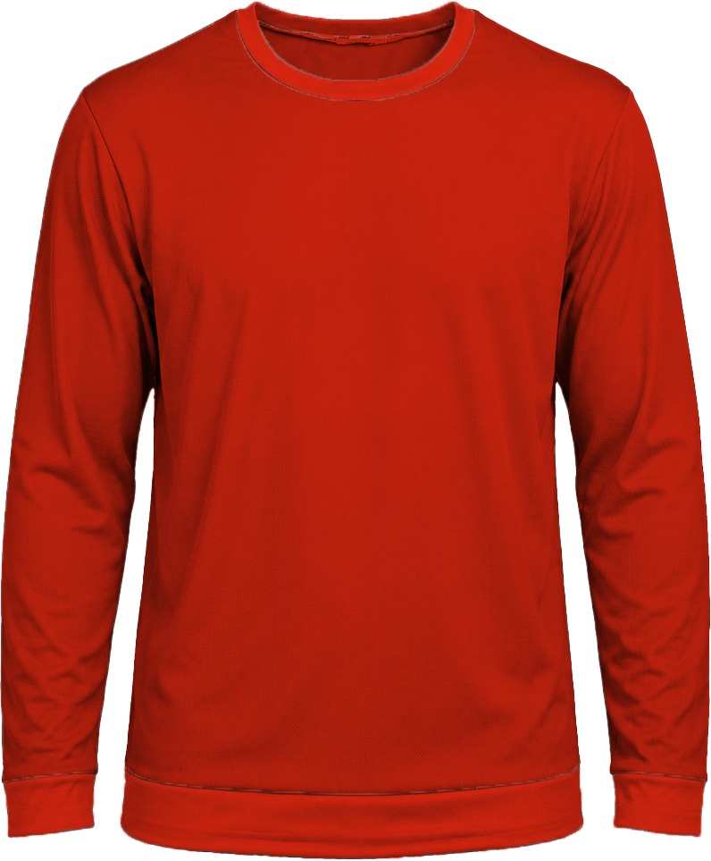 +27 Ladies Crew Neck T-shirt, Fitted Long Sleeve, Birdseye - Image 5