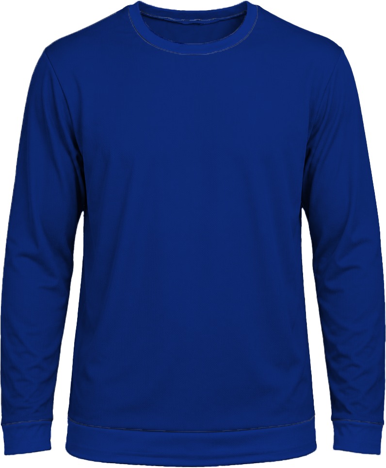 +27 Ladies Crew Neck T-shirt, Fitted Long Sleeve, Birdseye - Image 9