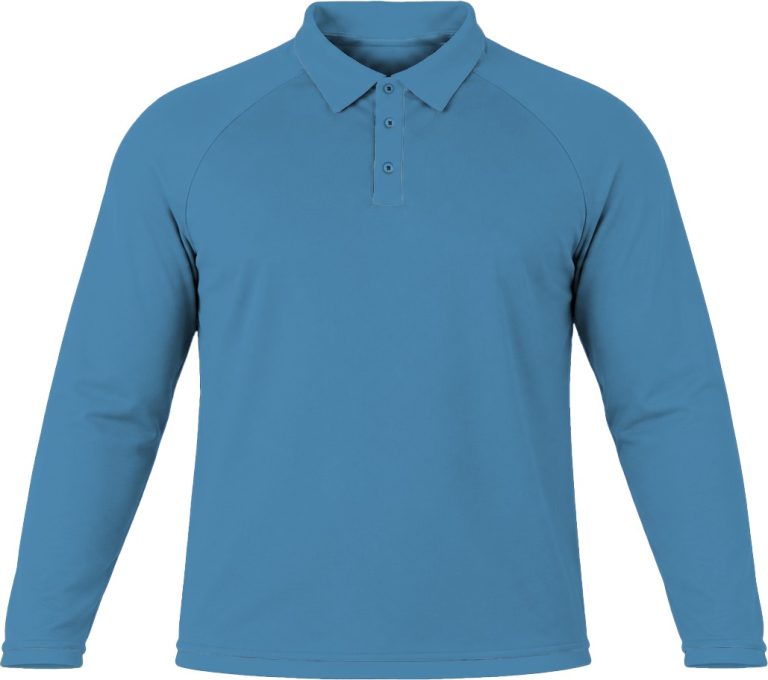 +27 Ladies Golf Shirt, Raglan Long Sleeve, Reverse Birdseye