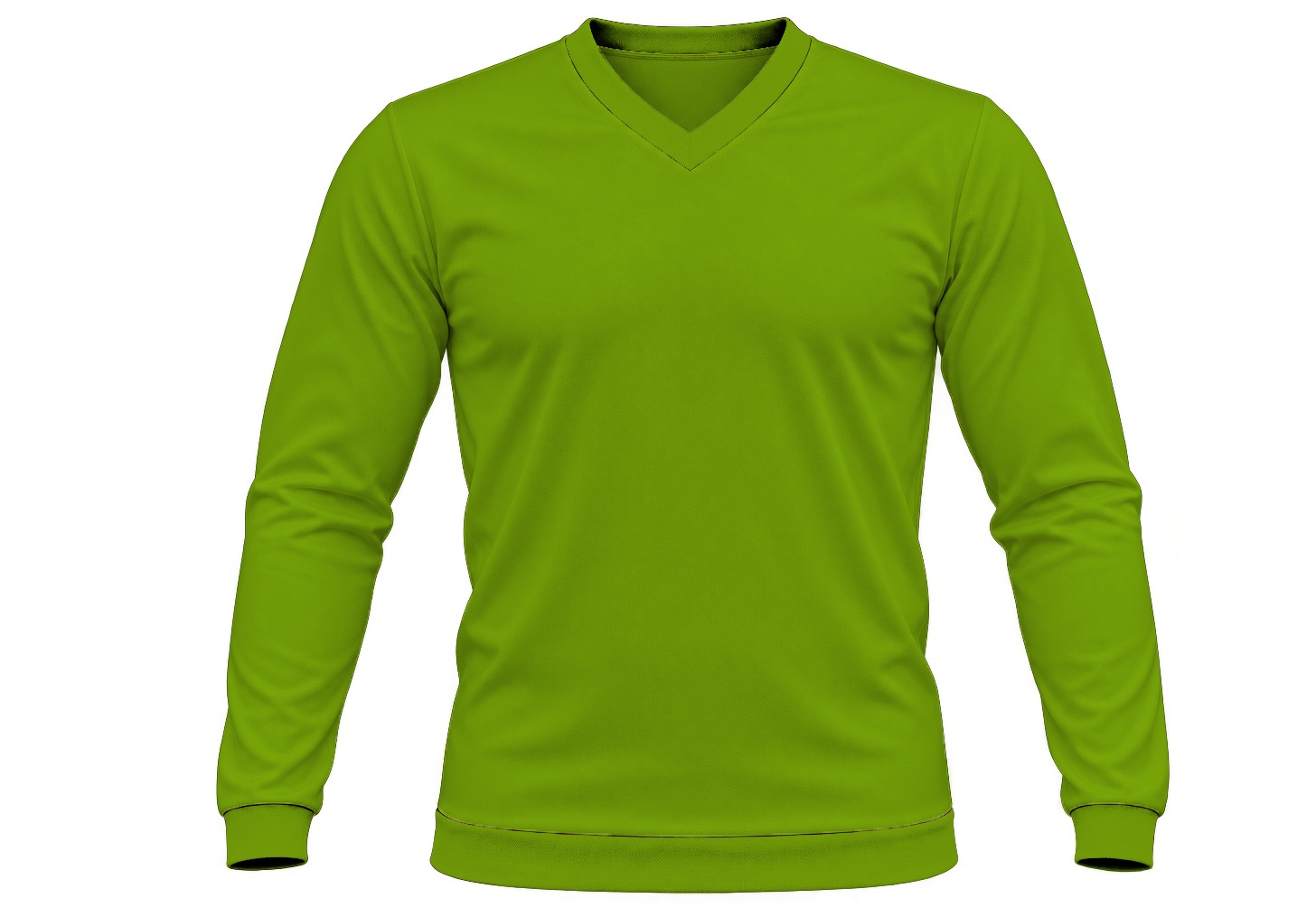 +27 Ladies V-Neck T-shirt, Fitted Long Sleeve, Birdseye - Image 17