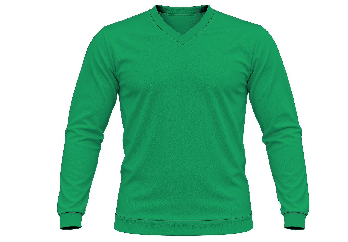 +27 Ladies V-Neck T-shirt, Fitted Long Sleeve, Birdseye - Image 18
