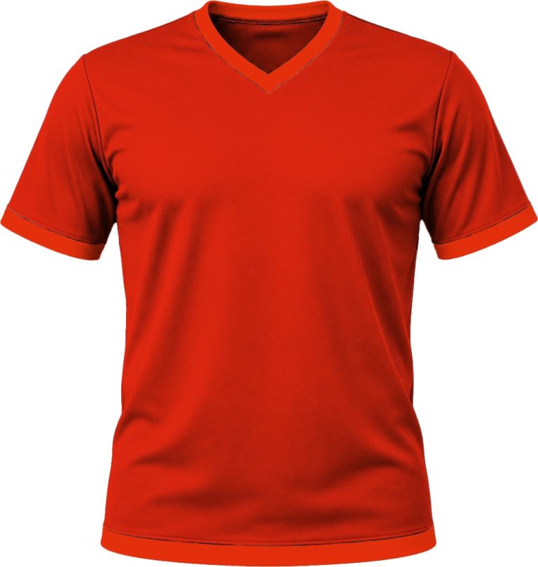 +27 Ladies V-Neck T-shirt, Fitted Short Sleeve, Reverse Birdseye