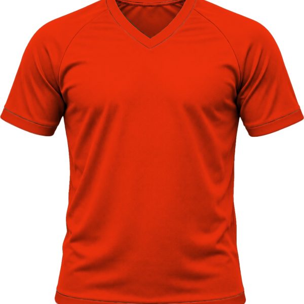 +27 Ladies V-Neck T-shirt, Raglan Short Sleeve, Birdseye