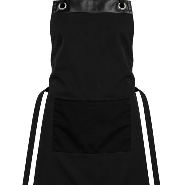 +27 PU Leather Trim Apron, Poly Cotton Twill