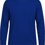 +27 Unisex Crew Neck T-shirt, Fitted Long Sleeve, Birdseye