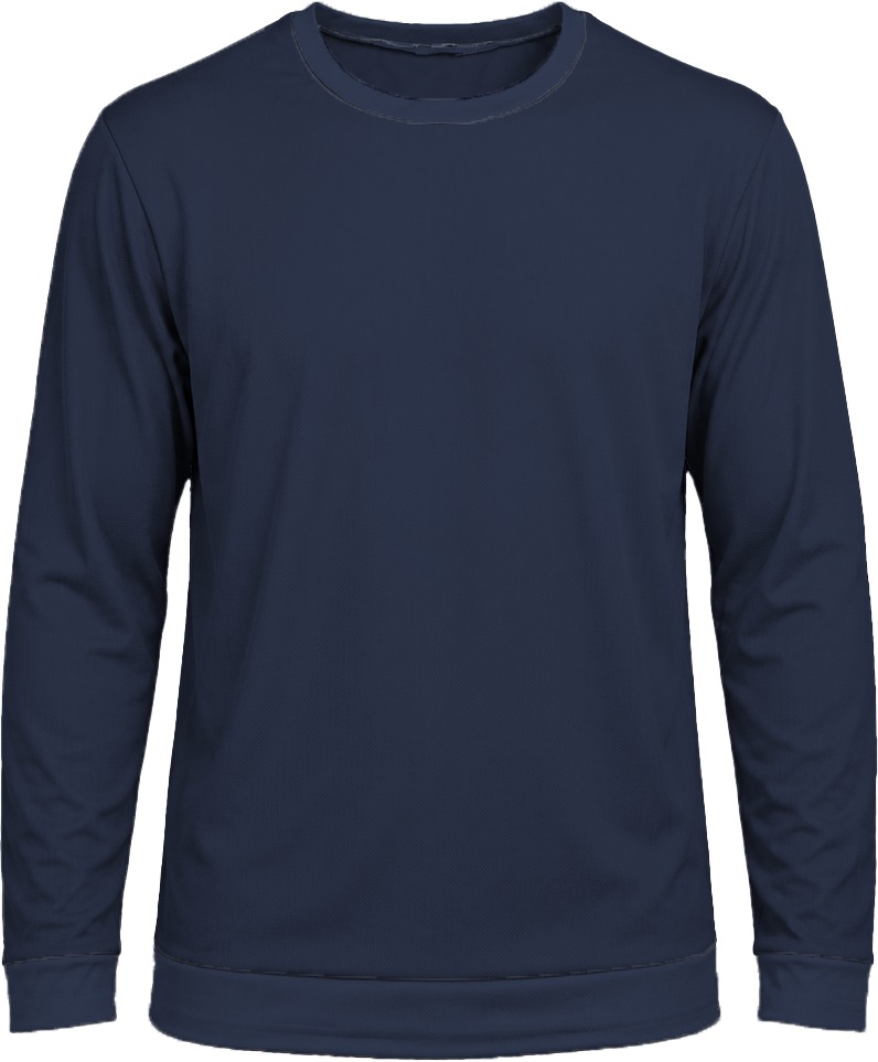 +27 Unisex Crew Neck T-shirt, Fitted Long Sleeve, Birdseye - Image 10