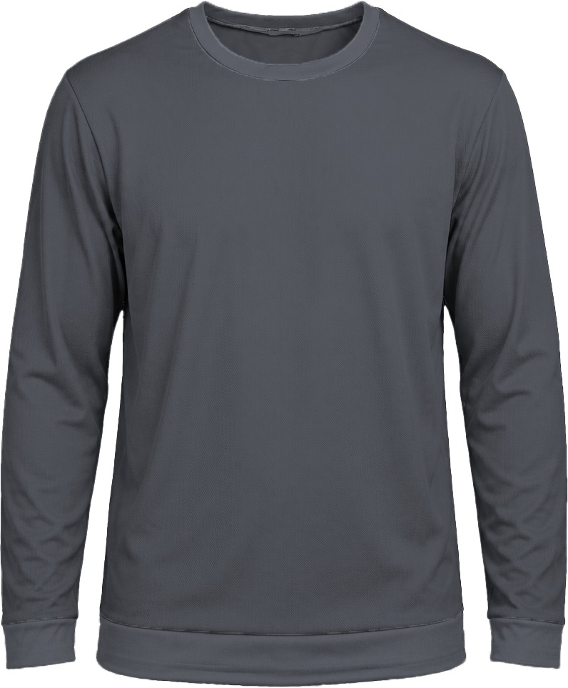 +27 Unisex Crew Neck T-shirt, Fitted Long Sleeve, Birdseye - Image 12
