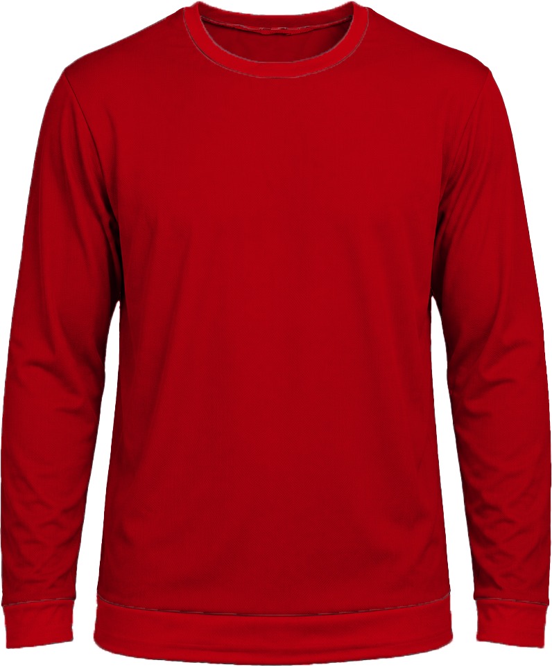 +27 Unisex Crew Neck T-shirt, Fitted Long Sleeve, Birdseye - Image 6