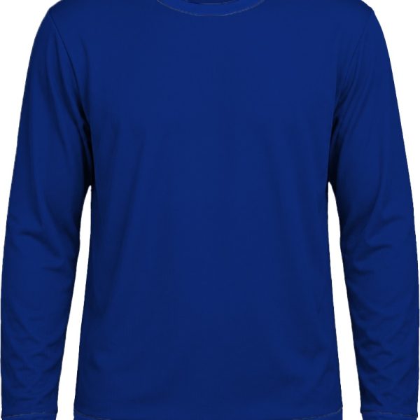 +27 Unisex Crew Neck T-shirt, Fitted Long Sleeve, Reverse Birdseye