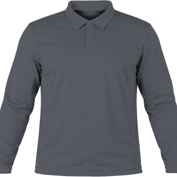 +27 Unisex Golf Shirt, Fitted Long Sleeve, Birdseye