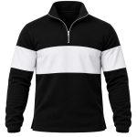 +27 Unisex Sweater, Quarter Zip Long Sleeve, Brushed Fleece