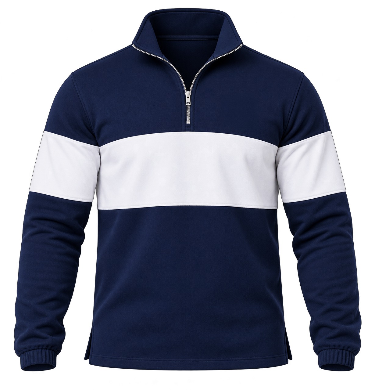 +27 Unisex Sweater, Quarter Zip Long Sleeve, Brushed Fleece - Image 10