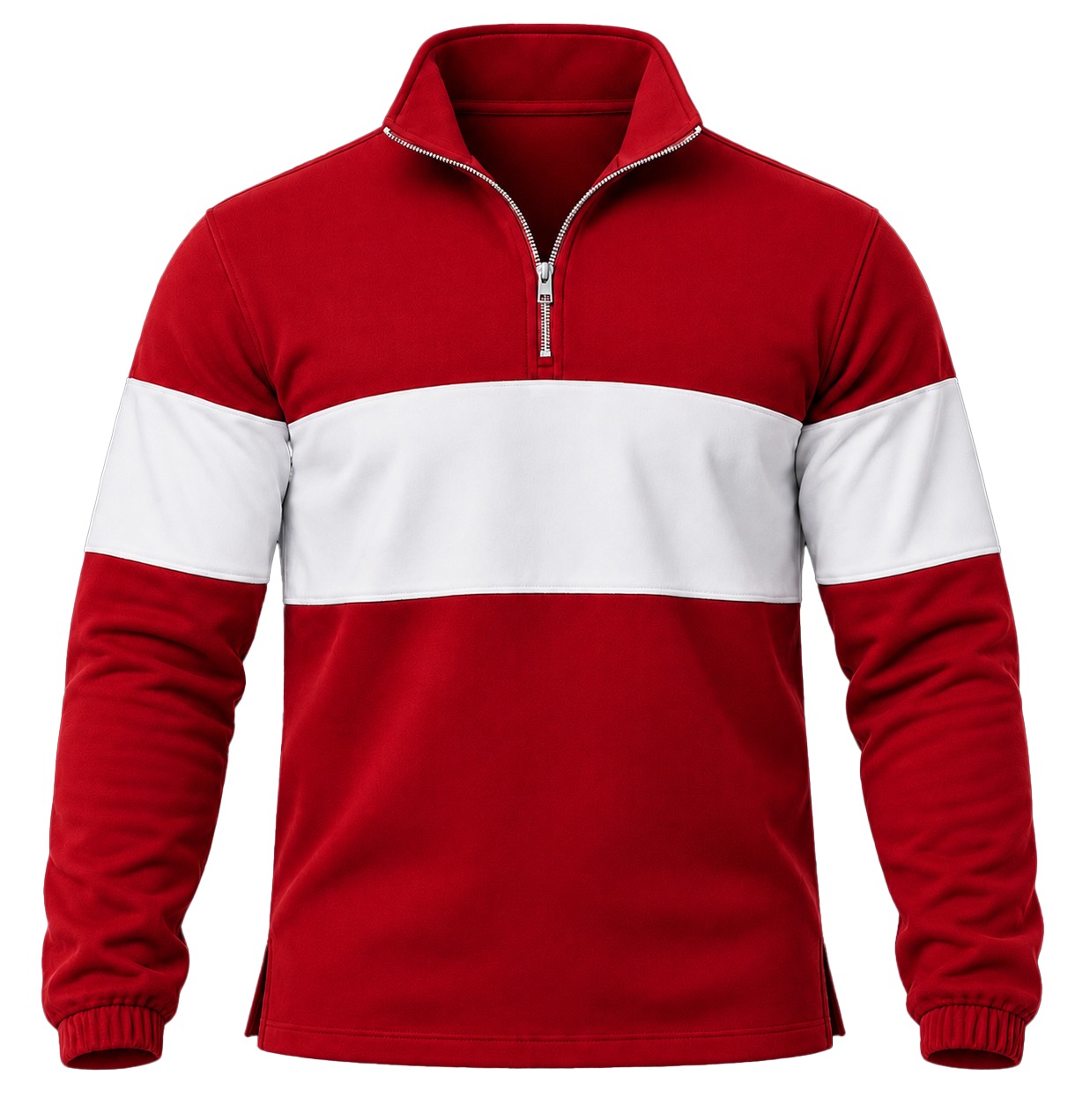 +27 Unisex Sweater, Quarter Zip Long Sleeve, Brushed Fleece - Image 13