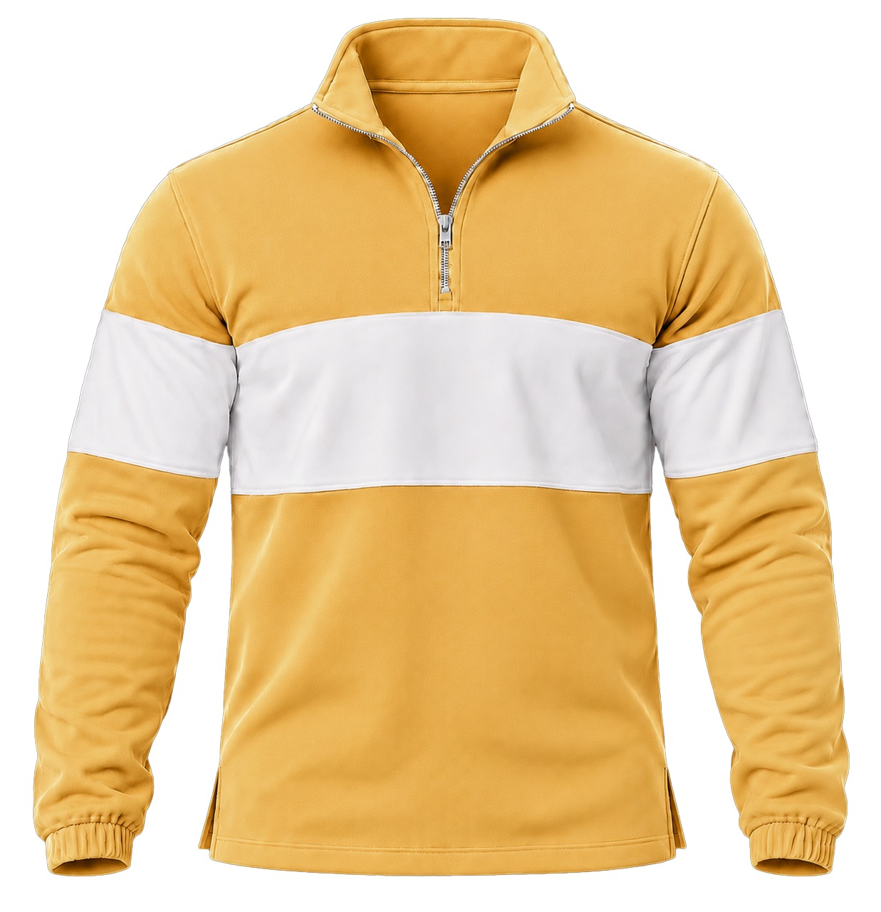 +27 Unisex Sweater, Quarter Zip Long Sleeve, Brushed Fleece - Image 15
