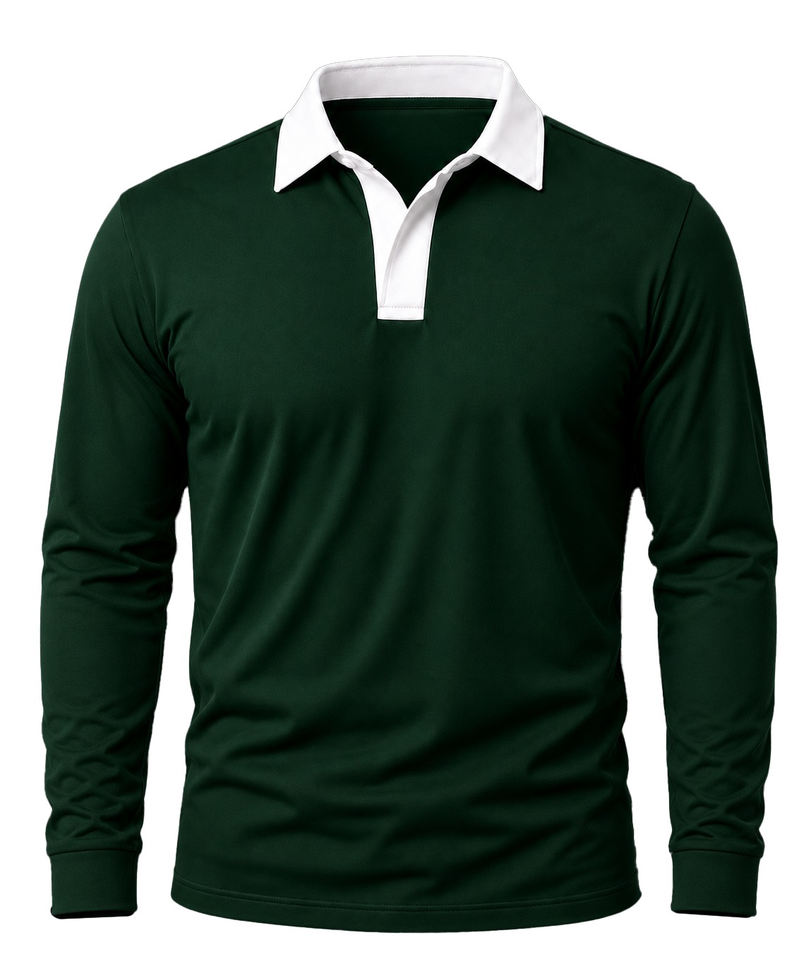+27 Unisex Rugby Shirt, Solid Long Sleeve, Cotton Fleece - Image 3