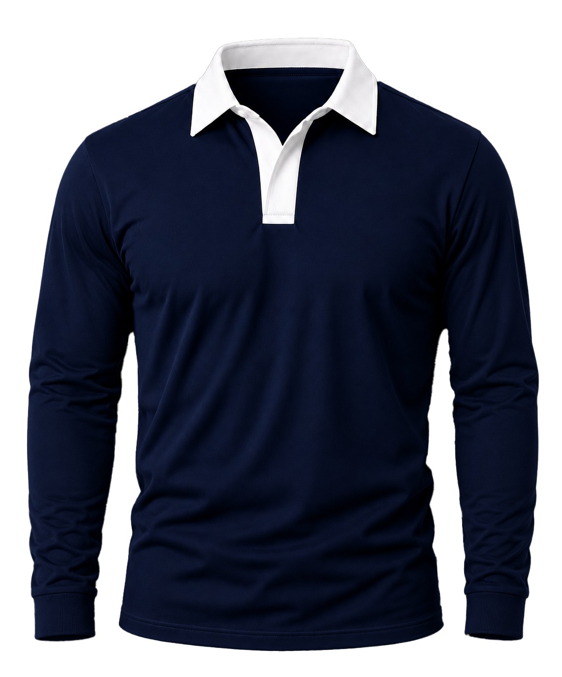 +27 Unisex Rugby Shirt, Solid Long Sleeve, Cotton Fleece - Image 6