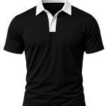 +27 Unisex Rugby Shirt, Solid Short Sleeve, Cotton Fleece